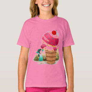 アイスクリームの女の子のワイシャツ Tシャツ