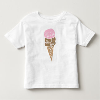 アイスクリームの女の赤ちゃんのひだのワイシャツ トドラーTシャツ