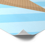 アイスクリームの子供の成長グラフ ポスター (角)