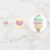 アイスクリームの彼女の結婚前のお祝い コンフェッティ (正面)