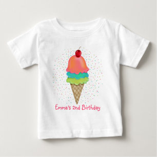 アイスクリームの御馳走 ベビーTシャツ