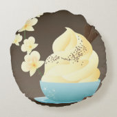 アイスクリームの御馳走 ラウンドクッション (裏面)