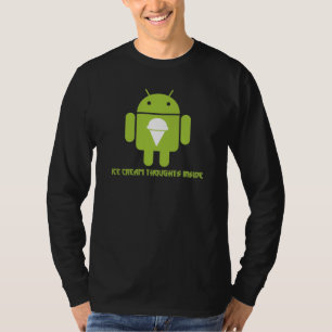 アイスクリームの思考の内部(人間の特徴をもつ虫Droid) Tシャツ