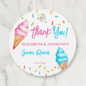 アイスクリームの性別で明感謝していらかに フェイバータグ (正面)