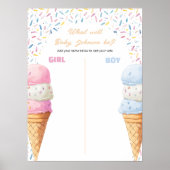 アイスクリームの性別当てゲーム What's The Scoop Ice Cream Gender ポスター (正面)