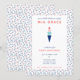 アイスクリームの招待状 招待状