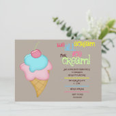 アイスクリームの招待状 招待状 (スタンド正面)