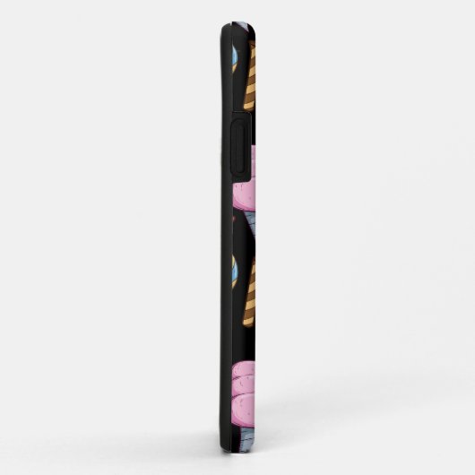 アイスクリームの柄 |ロールパターン |棒つきキャンデー24 Case-Mate iPhoneケース (裏面/右)