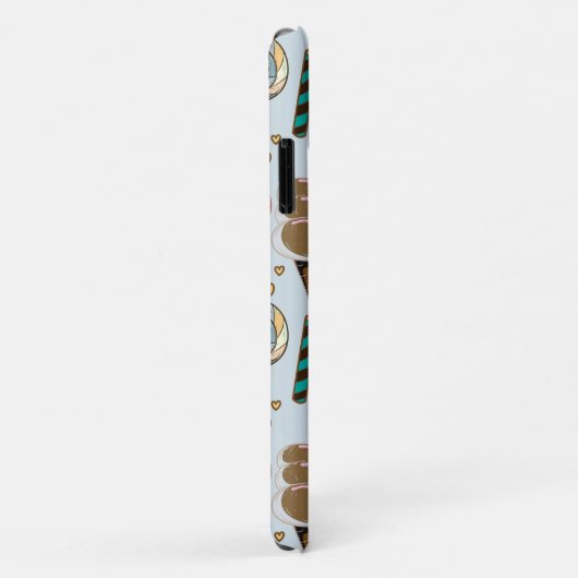 アイスクリームの柄 |ロールパターン |棒つきキャンデー25 Case-Mate iPhoneケース (裏面/右)