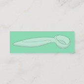 アイスクリームの社会的なプロフィールカード スキニー名刺 (裏面)