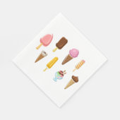 アイスクリームの範囲 スタンダードランチョンナプキン (角)