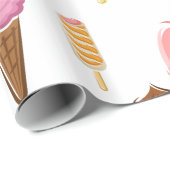 アイスクリームの範囲 ラッピングペーパー (ロールコーナー)