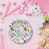 アイスクリームの紙皿 ペーパープレート (パーティー)