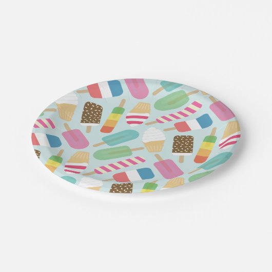 アイスクリームの紙皿 ペーパープレート (アングル)