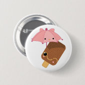 アイスクリームの緑 缶バッジ (正面&裏面)