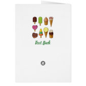 アイスクリームの背景 (裏面)