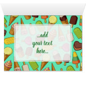 アイスクリームの背景 (内部横(下))