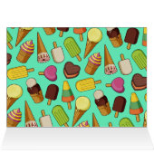 アイスクリームの背景 (内部横(上))