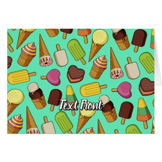 アイスクリームの背景 (正面横)