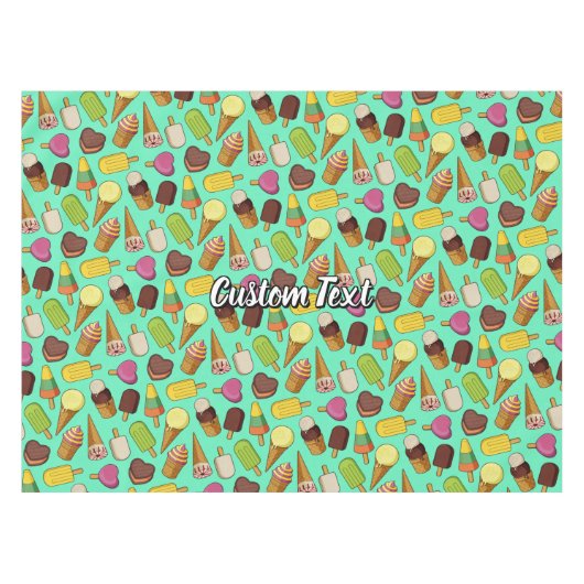 アイスクリームの背景 テーブルクロス (正面(横))
