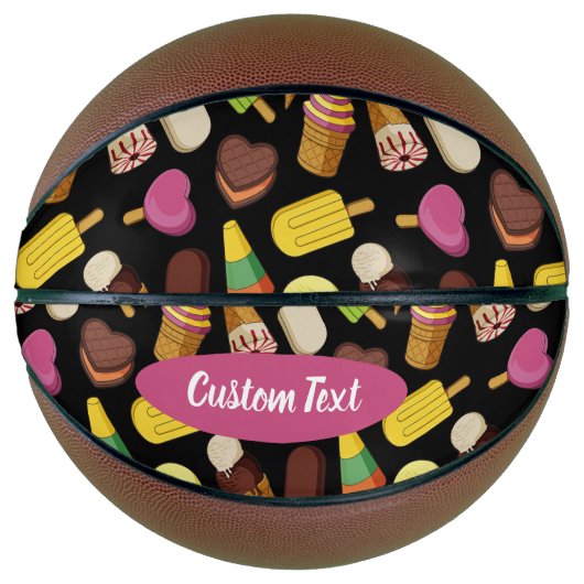 アイスクリームの背景 バスケットボール (正面)