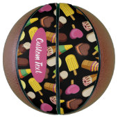 アイスクリームの背景 バスケットボール (縦)