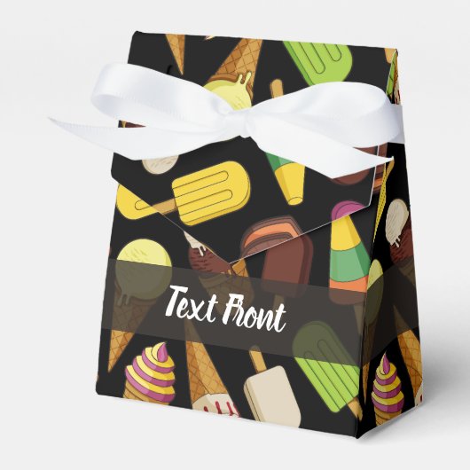 アイスクリームの背景 フェイバーボックス (正面サイド)