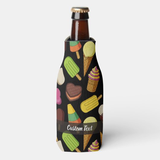 アイスクリームの背景 ボトルクーラー (ボトル正面)