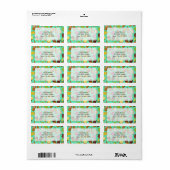 アイスクリームの背景 ラベル (フルシート)