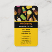 アイスクリームの背景 名刺 (正面)