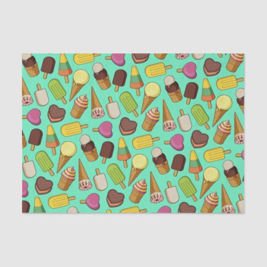 アイスクリームの背景 薄葉紙 (正面)
