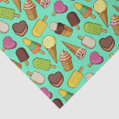 アイスクリームの背景 薄葉紙 (詳細)