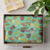 アイスクリームの背景 薄葉紙 (ギフト)