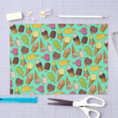 アイスクリームの背景 薄葉紙 (クラフト)