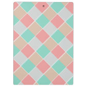 アイスクリームの色チェックパーソナライズされた済 クリップボード (裏面)