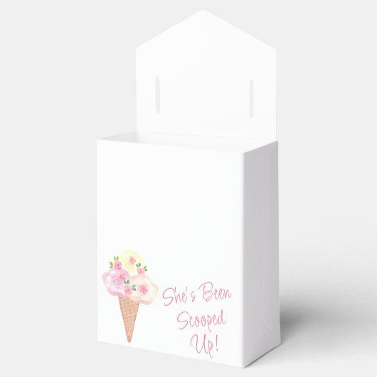 アイスクリームの花嫁シャワー　かわいいアイスクリーム フェイバーボックス (オープン)