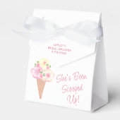 アイスクリームの花嫁シャワー　かわいいアイスクリーム フェイバーボックス (正面サイド)