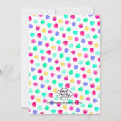 アイスクリームの菓子は誕生日のパーティの招待状を扱います 招待状 (裏面)