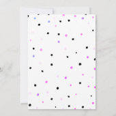 アイスクリームの虹の色 招待状 (裏面)