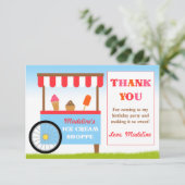 アイスクリームの誕生会は感謝していしています 招待状 (スタンド正面)