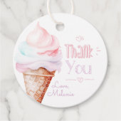 アイスクリームの誕生日パーティーありがとう フェイバータグ (正面)