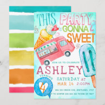 アイスクリームの誕生日パーティー