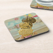 アイスクリームの誕生日プレゼント コースター (左側)