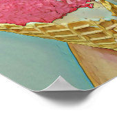 アイスクリームの誕生日プレゼント ポスター (角)