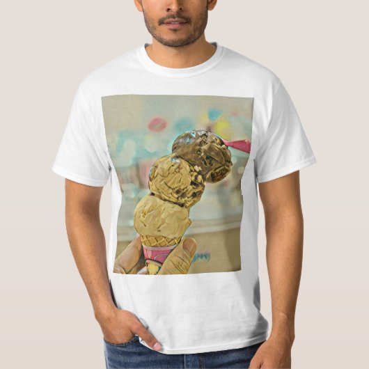 アイスクリームの誕生日プレゼント Tシャツ (正面)