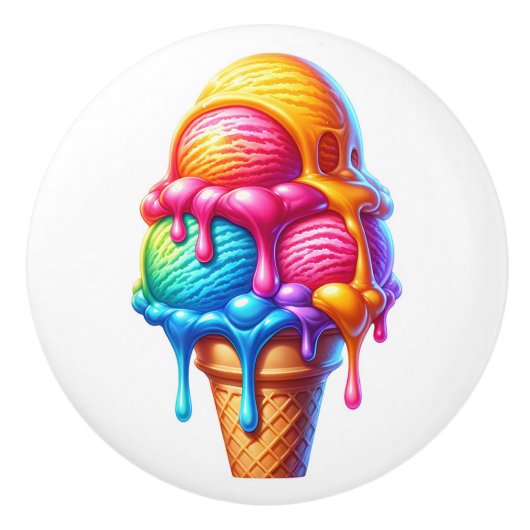 アイスクリームの誘惑 セラミックノブ (正面)