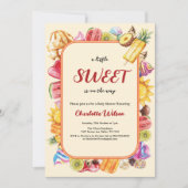 アイスクリームの赤ちゃんシャワーの途中に少し甘い 招待状 (正面)