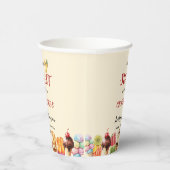 アイスクリームの赤ちゃんシャワーの途中に少し甘い 紙コップ (右)