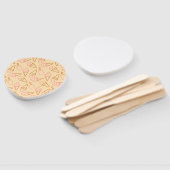アイスクリームの輪郭がかわいい夏の食べ物 ハンドファン (組立なし)
