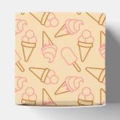 アイスクリームの輪郭がかわいい夏の食べ物 フェイバーボックス (上部)